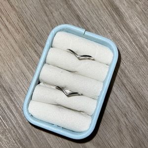 Polished Wishbone Rings Pandora